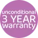 Industry leading warranty